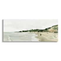 Stupell Industries Summer Coast Distant Beach Shore Painting Gallery Wrapped Canvas Print Wall Art, Design by Emma Caroline