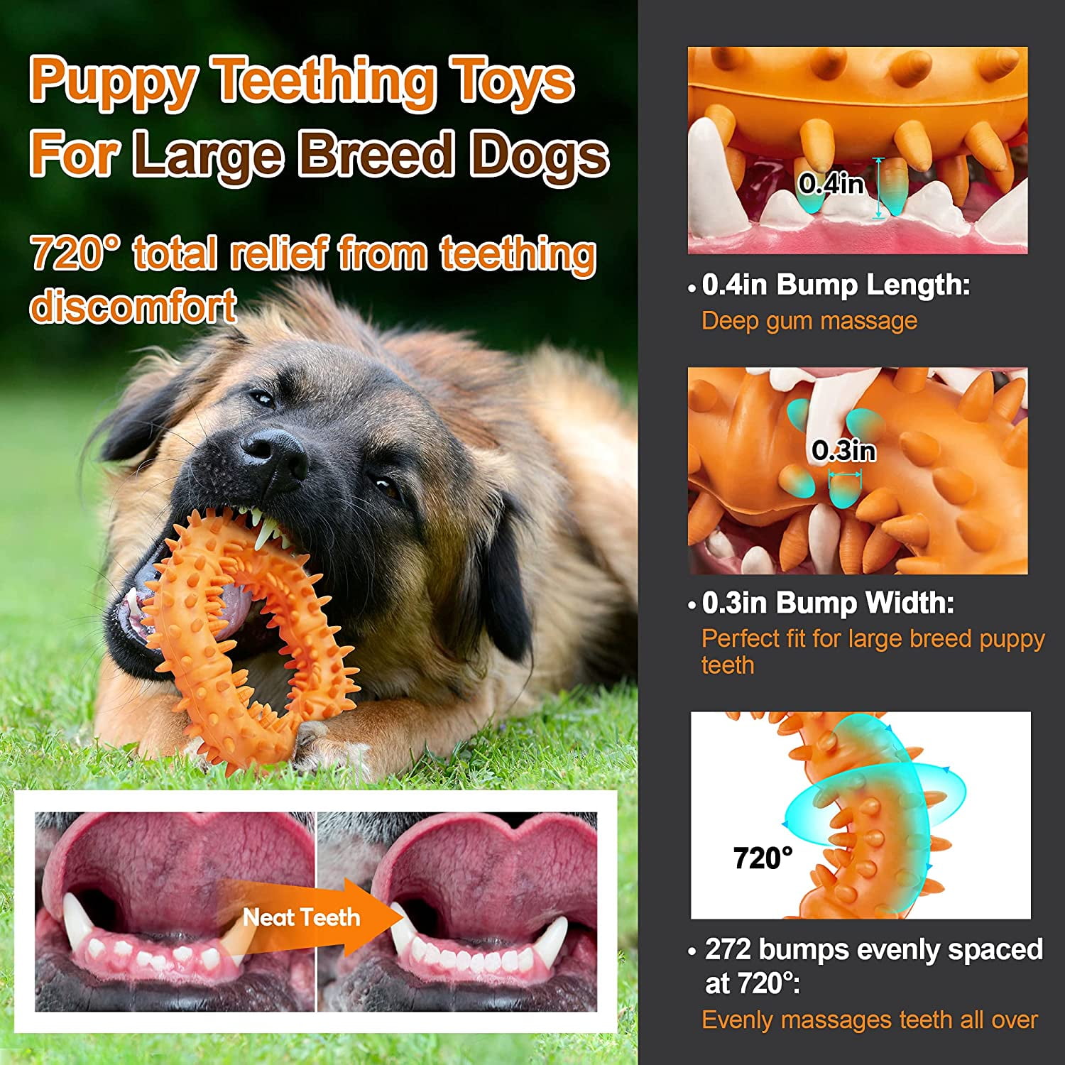 Pack Puppy Teething Chew Toys 2-8 Months,Puppy Chew Toy for