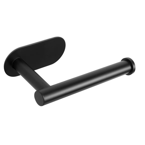 TONWIK Paper Towel Holder Under Cabinet, Stainless Steel, Wall Mount, Black Adhesive Paper Roll Holder for Kitchen and Bathroom