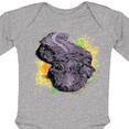 thumbnail image 4 of Inktastic Colorful Lurking Gator Boys or Girls Long Sleeve Baby Bodysuit, 4 of 5