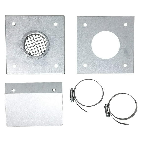 3" x 5' Outside Air Kit for Pellet Stoves - Complete with Protective Screen - Fits 3" Exhaust Pipe Stoves