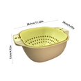 thumbnail image 3 of Cesta multifuncional, nuevo recipiente para limpieza de frutas con colador, recipiente para fregadero de cocina, escurridor, enjuagador de frutas, recipiente con filtro para lavar verduras Akmoler, 3 of 6