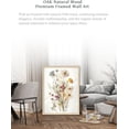 thumbnail image 5 of AVOI Natural OAK Wood Framed Dried Flower Pressed Bouquet Wall Art, Large 16x20 in Warm Colors Wildflower Artwork Canvas Botanical Wall Art,Modern Boho Floral Home Decor Bedroom Living Room 1Pack, 5 of 6