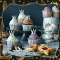 thumbnail image 4 of YongCo 24Pcs Miniature Witch Hat and Crowns Charm Cupcakes Decorations Cake Toppers Birthday Celebration Party Supplies, 4 of 14