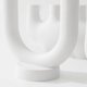 thumbnail image 3 of Nordic White Ceramic Candlestick Modern Minimalist Abstract Geometric Candle Stand Tealight Holder Decoration for Living Room Office Home Table C, 3 of 4