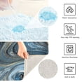 thumbnail image 3 of 2 Piece Soft Bathroom Rug Set Swirling Metal and Marble Pattern Bath Mat and U-Shaped Toilet Contour Rug (16"x24"+20"x24"), 3 of 5