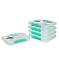 thumbnail image 1 of Sistema To Go Multi Split Meal & Food Prep Containers with Dividers & Clips, 820 mL, BPA-Free, 5 Pack, 1 of 8