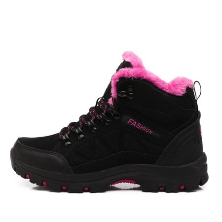 

Cathalem Womens Snow Boots 12 Wide Couple Models Women s Middle Aged And Elderly High Top Plus Velvet Womens Snow Boots Low Heel E 8