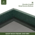 thumbnail image 4 of Kingsyard Recycled Plastic Platform Bird Feeder for Outdoor Hanging, Sturdy & Durable, Green, 4 of 7
