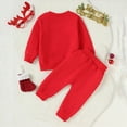 thumbnail image 6 of Towmus Toddler Baby Girl Boy Christmas Outfits 3 6 9 12 18 24 Month 2t 3t Thanksgiving Sweatshirt Top+Pant Fall Clothes Set, 6 of 9