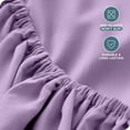 thumbnail image 6 of (2 pack) Bare Home Fitted Sheet - 24" Extra Deep Pocket - Premium 1800 Collection - Queen, Lavender, 6 of 8
