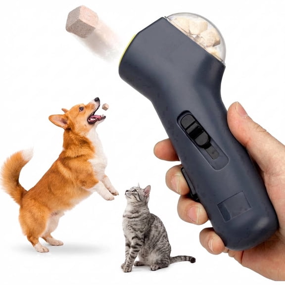 Pet Treat Launcher, Interactive Food Thrower for Dog Training, Treat Dispenser
