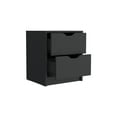 thumbnail image 2 of Miekor Furniture Nightstand Gandu, Two Drawers, Black Wengue Finish 122834, 2 of 7