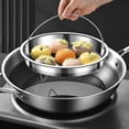 thumbnail image 4 of Stainless Steel Steamer Basket - Small Steaming Rack for Dumplings Vegetables Dim Sum - Folding Expandable Steamer Insert for Pot - Heat Resistant Kitchen Tool, 4 of 8