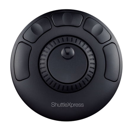 Contour Design Shuttle Xpress, 5 Button Jog & Shuttle Multimedia Control, for Mac & Windows. Black