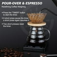 thumbnail image 2 of FUNXEE High Precision Digital Coffee Scale with Timer - 3kg Capacity, 0.1g Accuracy for Pour Over, Espresso and Kitchen Use,  LCD Display, 2 of 7