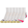Gold Toe Women's Sport Half Cushion Quarter Socks 6 Pack Size 9-11