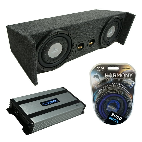 87-06 Jeep Wrangler YJ TJ Harmony F104 Dual 10" Custom Sub Box & HA-A800.1 Amp