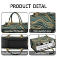 thumbnail image 4 of Large Capacity Tote Bag,Teal Gold Marble Pattern Handbag Fashion Luxury Tote Bag,15.7"x13"x 5.1" Inches,Laptop Compatible, 4 of 6