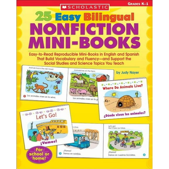 Teaching Resources 25 Easy Bilingual Nonfiction Mini-Books: Easy-To-Read Reproducible Mini-Books in English and Spanish That Build Vocabula, (Paperback)