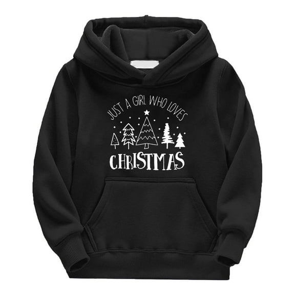 Generic Unny Christmas Sweatshirts For Boy&girls Long Sleeve Graphic Pullover Tops Oversized Crewneck Christmas Hoodie