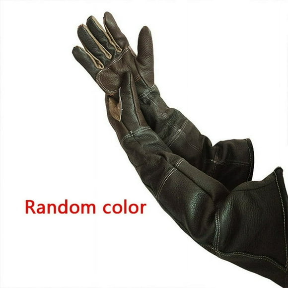Pet Gloves Leather Anti-Grasping Anti Bite Protective Gloves For Cat Dog And Gardening Work Gloves Pets Training Feeding