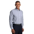 thumbnail image 3 of Port Authority Tall Crosshatch Easy Care Shirt-4XLT (Navy Frost), 3 of 4