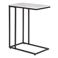 thumbnail image 3 of Abble Rectangular Sintered Stone White Marble Top C Table, 3 of 6