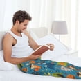 thumbnail image 5 of Mens Pajama Pants Bottoms with Pockets - Animals In Camping Comfy Mens Pj Pants, Soft Men Lounge Pants, 5 of 5