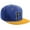 Royal Gold, White Black, variant on Classic Snapback Hat Custom A to Z Initial Varsity Letters, Royal White Hat White Black Letter M
