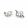 thumbnail image 2 of 304 Stainless Steel Charms Puffed Heart Stainless Steel Color 8.5x6.3x2.8mm Hole: 1mm DIY, 2 of 2