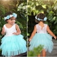 thumbnail image 4 of Robe en Dentelle pour Tout-Petits Filles Bébé Fête Mariage Demoiselle d'Honneur Tutu Tenues 1-5 Ans, 4 of 4