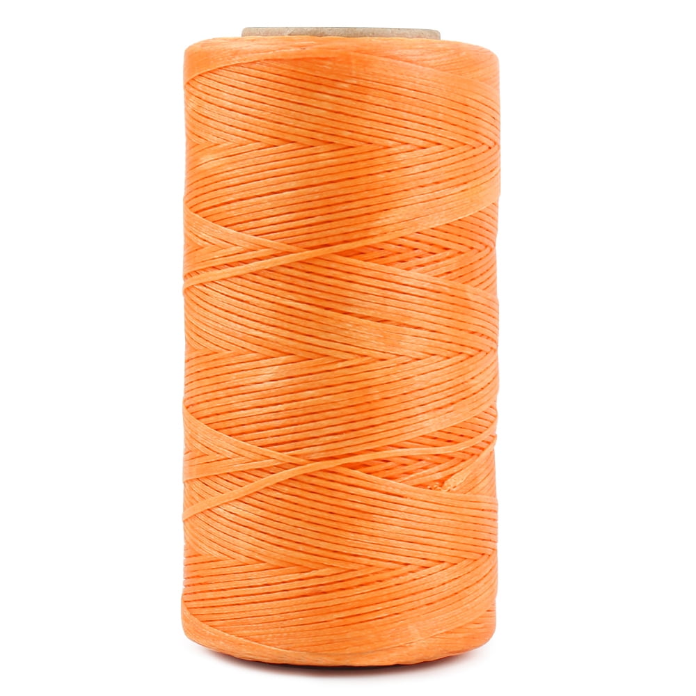 Utoolmart Crafts 1mm leather sewing thread flat wax string 1mm 50M, Brown 1Pcs 