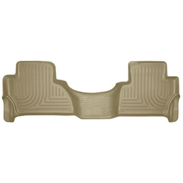 Husky Liners by RealTruck Weatherbeater Floor Mats Fits 2015-2020 Cadillac Escalade 2nd Row, 1-pc Tan-14113