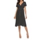 thumbnail image 3 of SAYOO Vestido con cuello en V para mujer con temperamento, falda a media pierna con dobladillo ancho y cintura elástica SAYOO Moda, 3 of 10