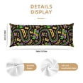 thumbnail image 3 of Lsque Mardi Gras3 Body Pillow Case Cover,Ultra-Soft Microfiber Bed Pillow Cases 20x54 inches,Elegant Bedding,Breathable Durable Pillow Cover with Envelope Closure, 3 of 8