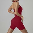 thumbnail image 3 of Fancifize One Piece Jumpsuit for Women Workout Capri Catsuit Yoga Halter Backless Sleeveless Rompers, 3 of 6