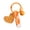Orange, variant on Vibranting Glitters Heart Charm With Sturdy Acrylic Construction for Customes Jewelry Making Projects
