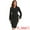 Black, variant on DARING DIVA Women's Collarless Peplum Blazer Sheath Skirts 2 Pcs Suit Set XS Black