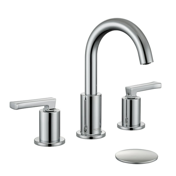 Roffenny 8 inch Widespread Bathroom Faucets Chrome, Modern TwoHandle