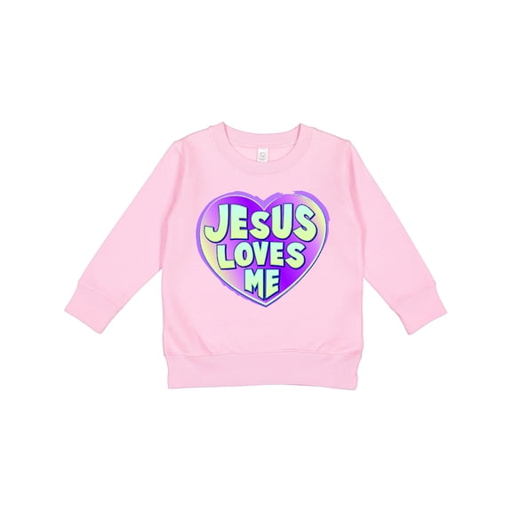 Inktastic Jesus Loves Me Toddler Sweatshirt