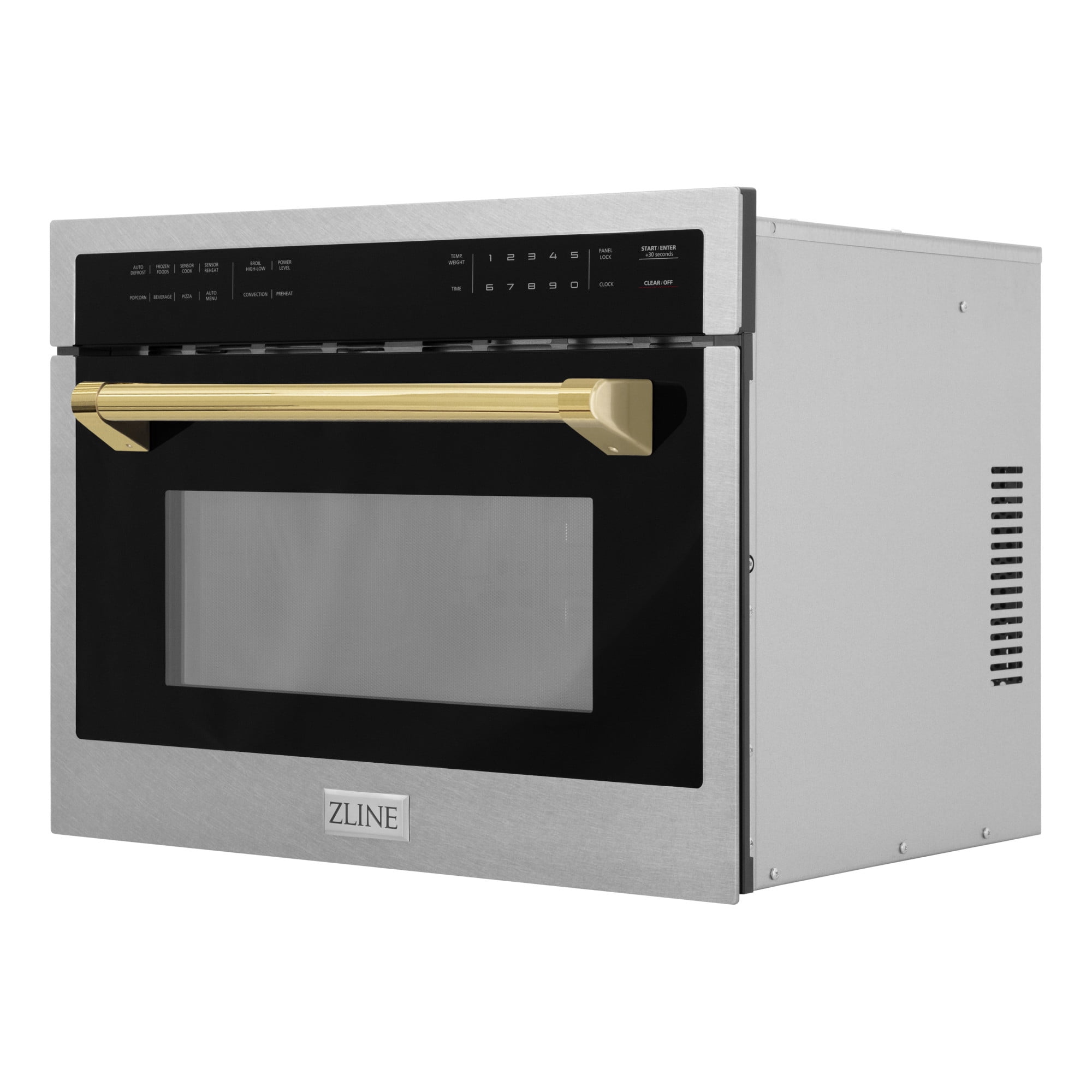 Zline MWOZ-24-SS-MB Autograph Edition 24" Wide 1.55 Cu. Ft. 1000 Fingerprint Resistant