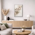 thumbnail image 5 of Framed Canvas Print Beige Flower Wall Art Boho Botanical Decorative for Living Room Bedroom - 24"x36" WHITE, 5 of 8