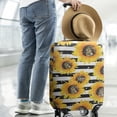 thumbnail image 2 of Black White Stripe Leopard Sunflower Pattern Luggage Cover Fashion Suitcase Cover Baggage Covers Fit 25-28 Inch Luggage (Go Travel), 2 of 5