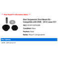 thumbnail image 2 of Rear Suspension Strut Mount Kit - Compatible with 2008 - 2014 IS F 2009 2010 2011 2012 2013, 2 of 2