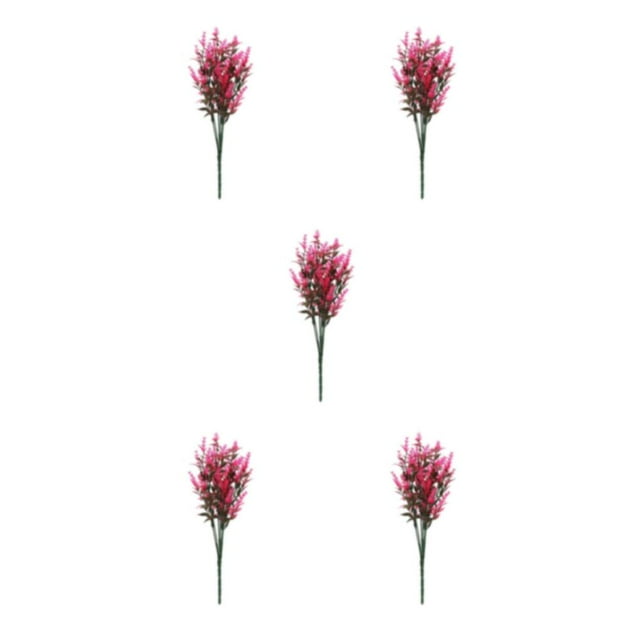 mmirethe 2x Artificial Plant And Wide Range Of Uses For Any Space Realistic pink 5Set