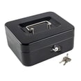 thumbnail image 1 of Caja Fuerte de seguridad Metalica HappyWare Negro con charola y Llaves, 1 of 3