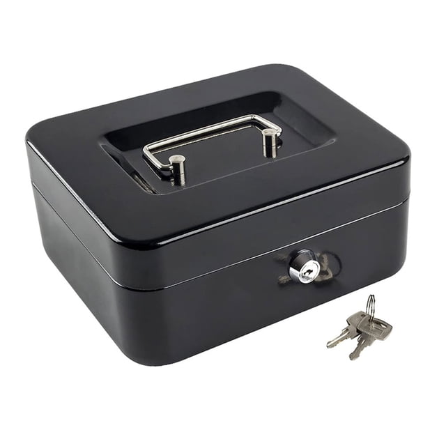 Caja Fuerte de seguridad Metalica HappyWare Negro con charola y Llaves