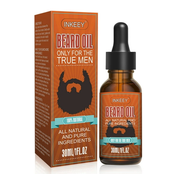 Beard Oil For Men, Beard Growth Oil, Beard Care Oil For A Fuller Beard, Natural Beard Oil With Ginger Root Oil & Grape Seed Oil, Refreshing, Softening Rough Beard(2pc)