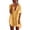 Yellow, variant on Women Summer Loose Short Sleeve Chiffon Shirt Dress Mid Length Solid Color Casual,Watermelon Red,6XL